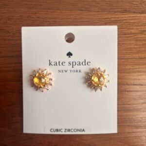 Kate Spade Gold Sunburst Earrings